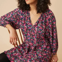 DES PETITS HAUTS Robe Sarina -Pas Cher Vestylis Magasin large 1H220443 01S JEANNE b 700x