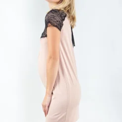 Robe De Grossesse Laine À Dentelle Noire -Pas Cher Vestylis Magasin large 2210 Manon bis 25610