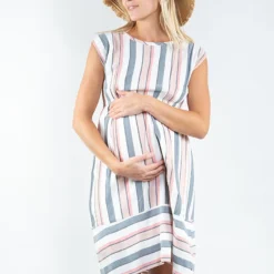 Robe De Grossesse À Rayures