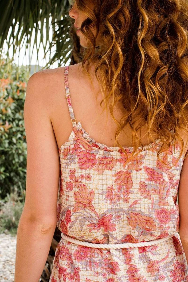 Louise Misha Robe Cama Pink Flowers 5 Louise Misha Robe Cama Pink Flowers – Image 3