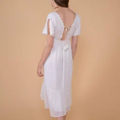 Louise Misha Robe Guzmania White Glitter 12 Louise Misha Robe Guzmania White Glitter -Pas Cher Vestylis Magasin large 36214 Robe Guzmania White Glitter