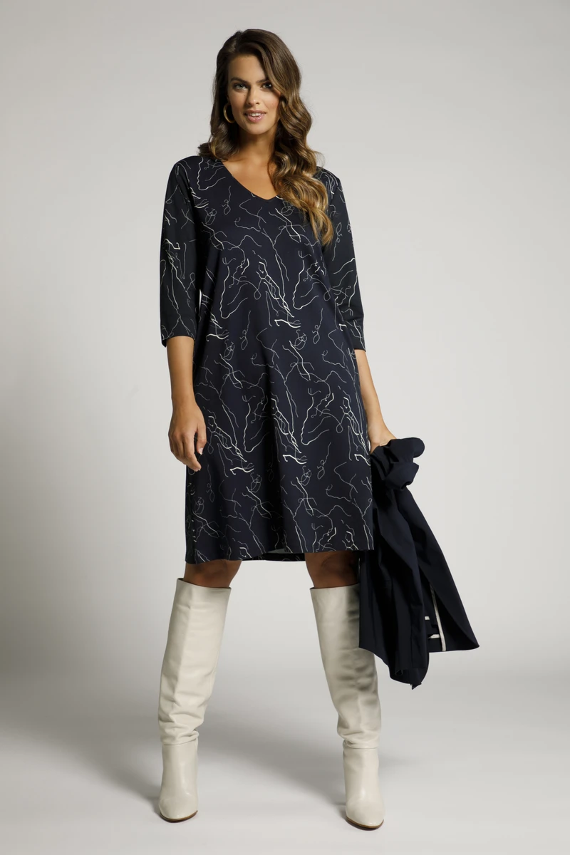 Ulla Popken Robe Scribble 3 Ulla Popken Robe Scribble