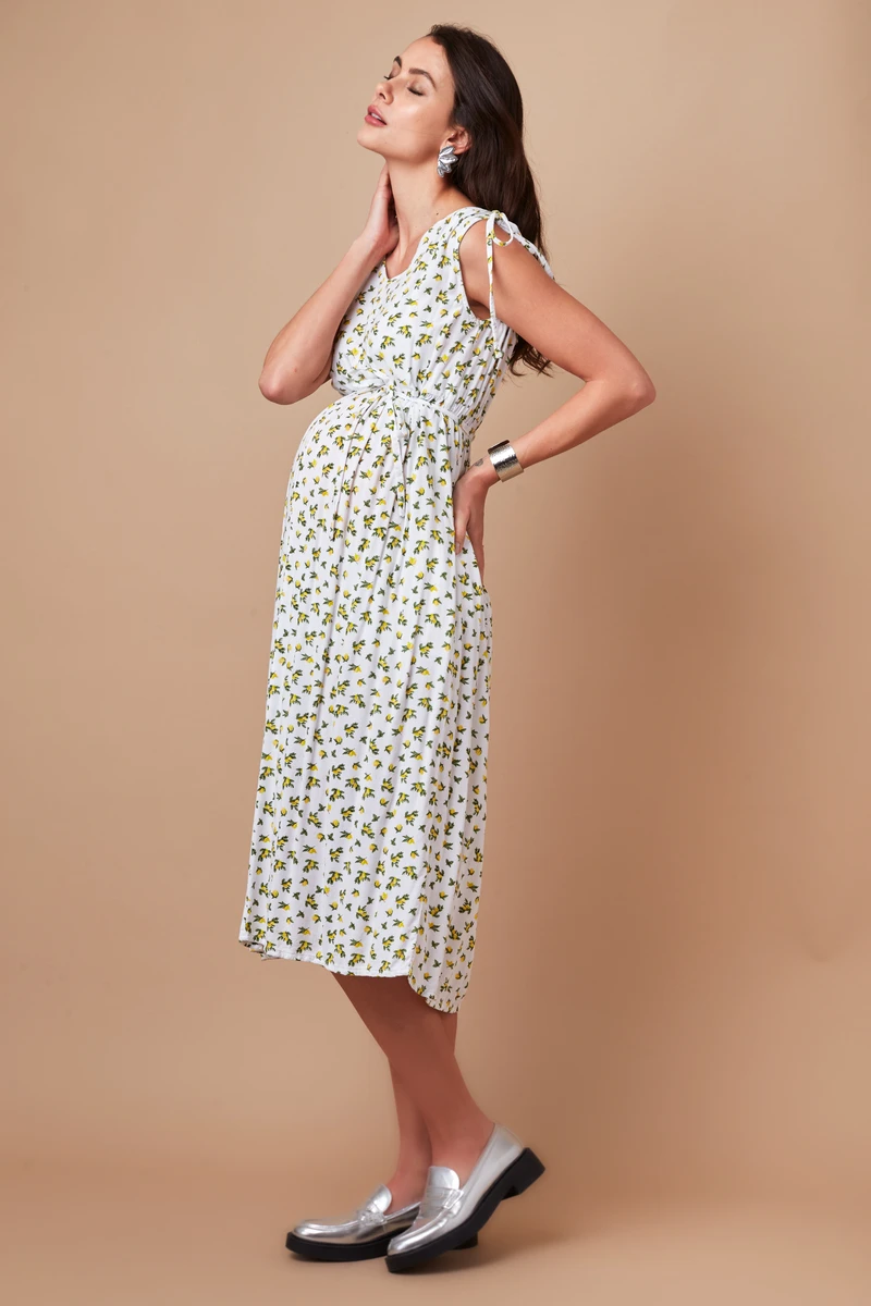 Mamalicious Robe Maternité Limone 3 Mamalicious Robe Maternité Limone