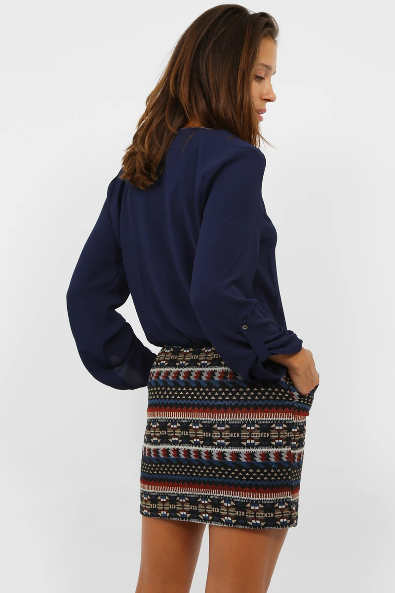 Robe Inca Bleue 5 Robe Inca Bleue – Image 3