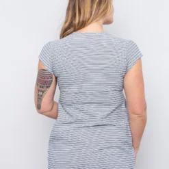 Robe Maternité De Grossesse À Rayures Bleues 8 Robe Maternité De Grossesse À Rayures Bleues -Pas Cher Vestylis Magasin large IMG 0608