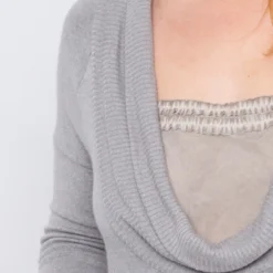 Robe Maternité De Grossesse En Angora Beige -Pas Cher Vestylis Magasin large IMG 2570