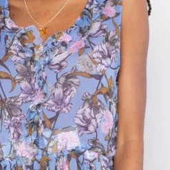 Louise Misha Robe Omolia Blue Flowers -Pas Cher Vestylis Magasin large IMG 3942