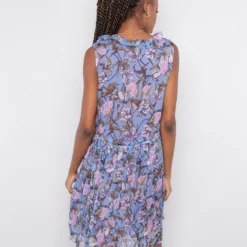 Louise Misha Robe Omolia Blue Flowers -Pas Cher Vestylis Magasin large IMG 3946