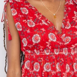 Louise Misha Robe Pluma Red Flowers -Pas Cher Vestylis Magasin large IMG 4005