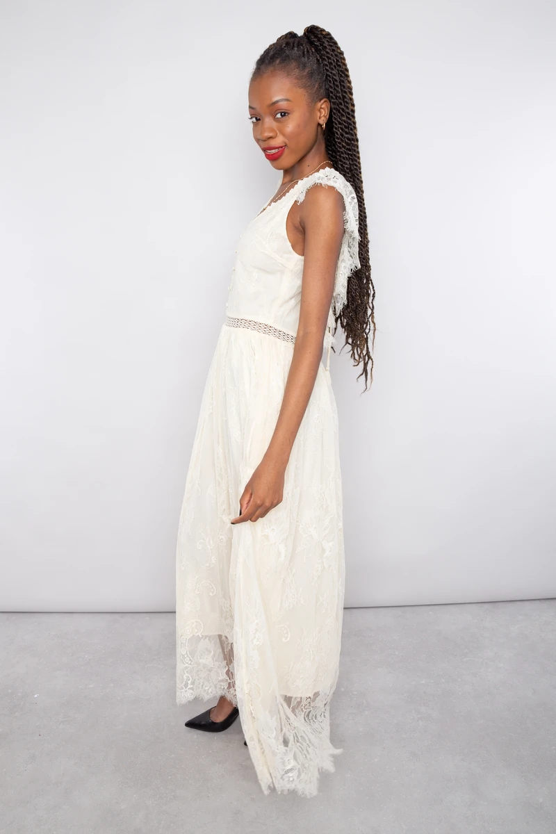 Louise Misha Robe Louise Ivory 5 Louise Misha Robe Louise Ivory – Image 3