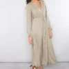 Louise Misha Robe Chally Khaki -Pas Cher Vestylis Magasin large IMG 5087