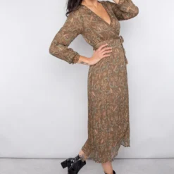 Louise Misha Robe Emelyna Lurex Folk Flowers -Pas Cher Vestylis Magasin large IMG 5114