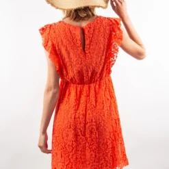 Robe De Maternité En Dentelle Corail -Pas Cher Vestylis Magasin large IMG 6183