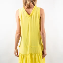 Robe De Grossesse À Volants Mandarine -Pas Cher Vestylis Magasin large IMG 6197 1