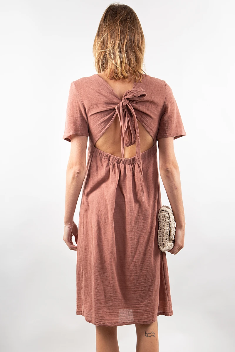 Robe Maternité Marsala 4 Robe Maternité Marsala – Image 2