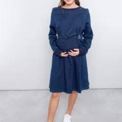SUPERMOM Robe Maternité Denim