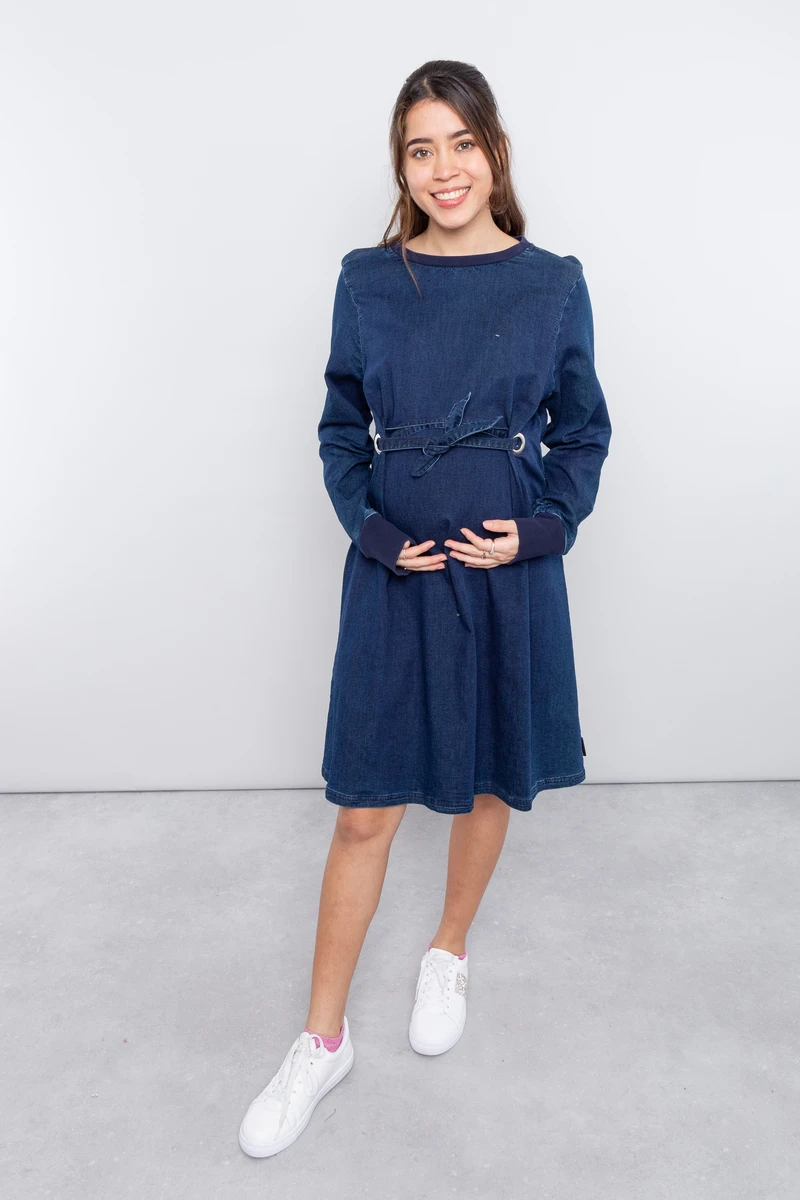 SUPERMOM Robe Maternité Denim 3 SUPERMOM Robe Maternité Denim
