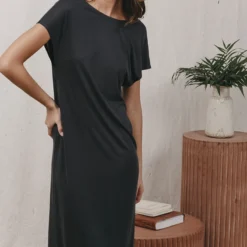 Robe Khloe -Pas Cher Vestylis Magasin large KHLOE 12211 ANTHRACITE P4