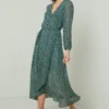Robe Shara -Pas Cher Vestylis Magasin large MJ27570 GRIS VERT 0138