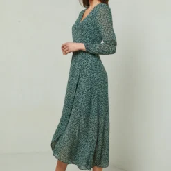 Robe Shara -Pas Cher Vestylis Magasin large MJ27570 GRIS VERT 0140