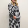 Robe Lumila 2 Robe Lumila -Pas Cher Vestylis Magasin large black broken white check kclumila dress
