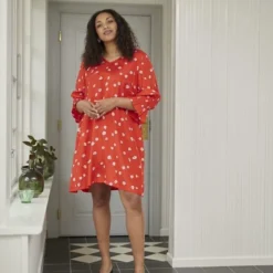 Robe Olly 17 Robe Olly -Pas Cher Vestylis Magasin large fiery red flower print kcolly dress