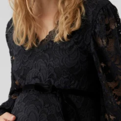 Mamalicious Robe Maternité Mlmivana -Pas Cher Vestylis Magasin large mama licious bodyconfitv halskjole black 1