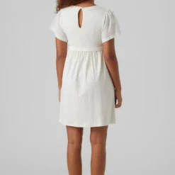 Mamalicious Robe Maternité Maya 29 Mamalicious Robe Maternité Maya -Pas Cher Vestylis Magasin large mama licious loosefito halskortkjole hvid2