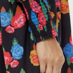 Mamalicious Robe Maternité Mlgeorgia -Pas Cher Vestylis Magasin large mama licious regularfithoejhalsmanchettermedsmockballonaermerkjole purple 2