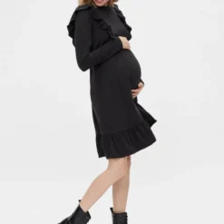 Mamalicious Robe Maternité Mlroberta -Pas Cher Vestylis Magasin large mama licious regularfito halskjole black