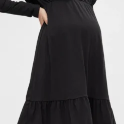 Mamalicious Robe Maternité Mlroberta -Pas Cher Vestylis Magasin large mama licious regularfito halskjole black 1