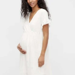 Mamalicious Robe Maternité Dinne 28 Mamalicious Robe Maternité Dinne -Pas Cher Vestylis Magasin large mama licious regularfitv halsmanchettermedflaeserkortkjole hvid 0SKSvA