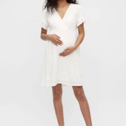 Mamalicious Robe Maternité Dinne 30 Mamalicious Robe Maternité Dinne -Pas Cher Vestylis Magasin large mama licious regularfitv halsmanchettermedflaeserkortkjole hvid 0nzs6V