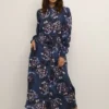 Robe Nanni 1 Robe Nanni -Pas Cher Vestylis Magasin large midnight marine flower print kaninna dress