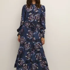 Robe Nanni -Pas Cher Vestylis Magasin large midnight marine flower print kaninna dress 2aaa