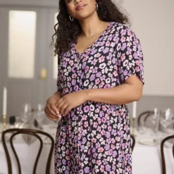 Robe Tiri 15 Robe Tiri -Pas Cher Vestylis Magasin large orange lupine flower print kctiri dress 6