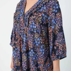 Robe Renton -Pas Cher Vestylis Magasin large robe longue boheme impression floral tissu oeko tex 3